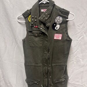 Voodoo Girl Zip Up Dress Vest